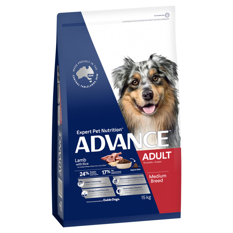 ADVANCE Medium Adult Dry Dog Food Lamb with Rice 02