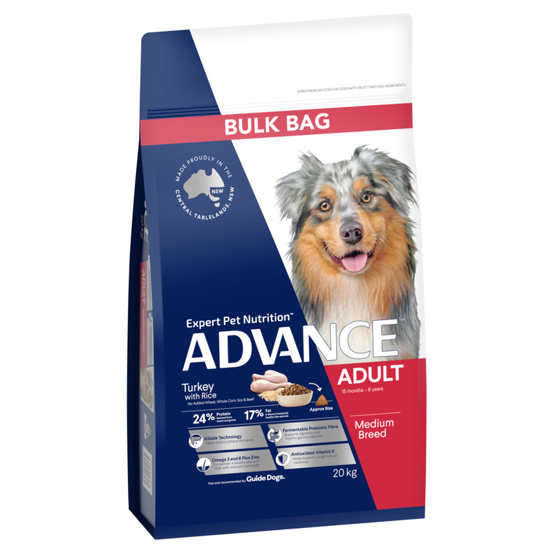 ADVANCE Medium Adult Dry Dog Food Turkey with Rice 03