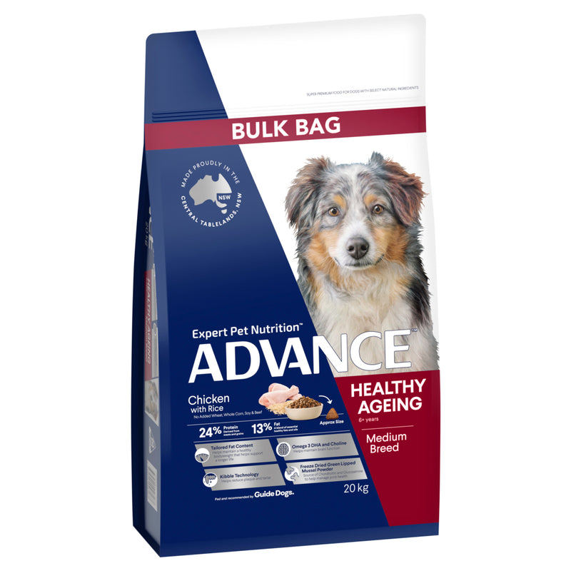 ADVANCE Medium Healthy Ageing Dry Dog Food Chicken with Rice 02