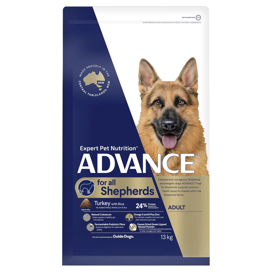 ADVANCE Shepherds Dry Dog Food Turkey with Rice