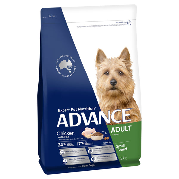 ADVANCE Small Adult Dry Dog Food Chicken with Rice 01