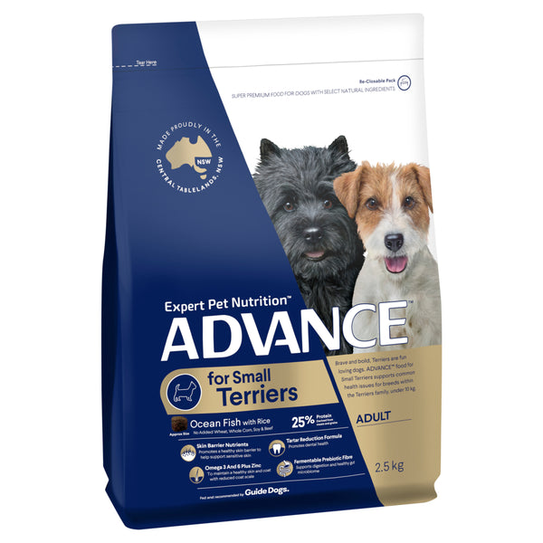 ADVANCE Small Terriers Dry Dog Food Ocean Fish with Rice 01