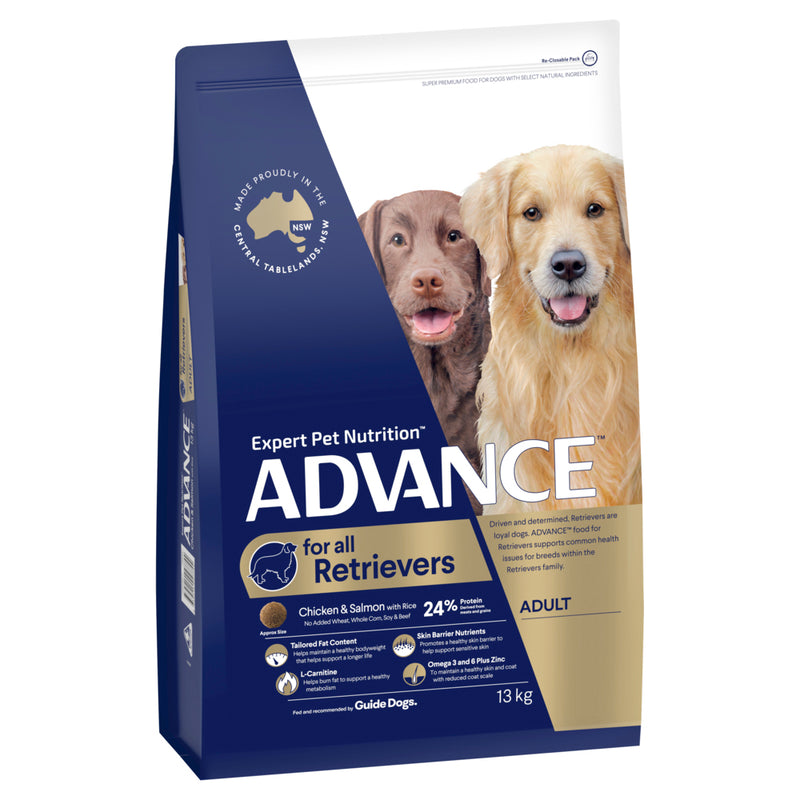 ADVANCE Retrievers Dry Dog Food Chicken & Salmon with Rice 01