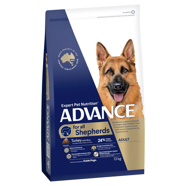 ADVANCE Shepherds Dry Dog Food Turkey with Rice 01