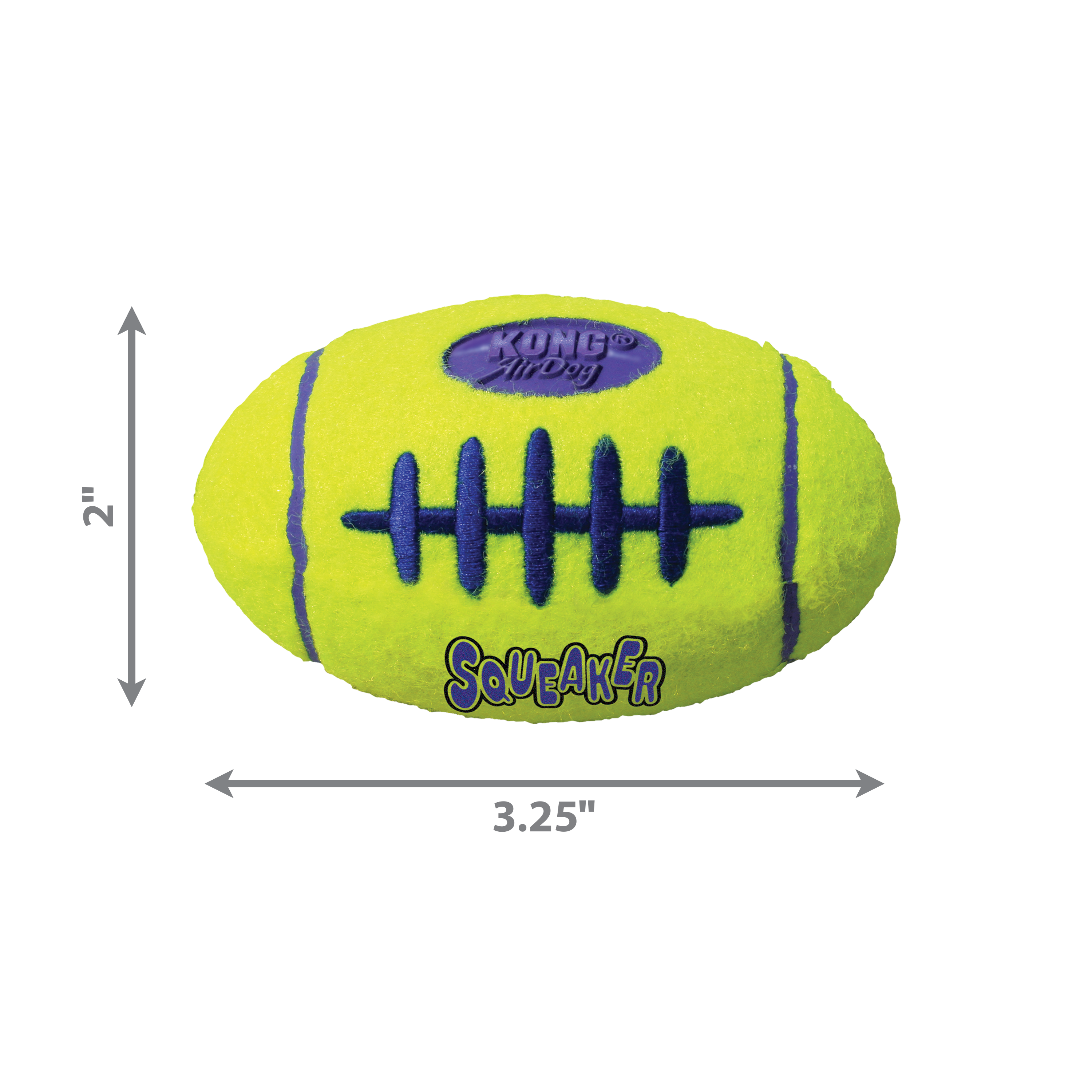 KONG Dog Toys AirDog Squeaker Football Small