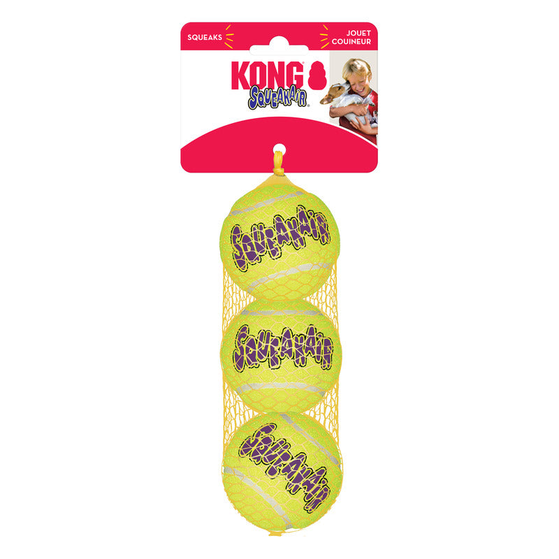 KONG Dog Toys SqueakAir Ball Medium 3 Pack