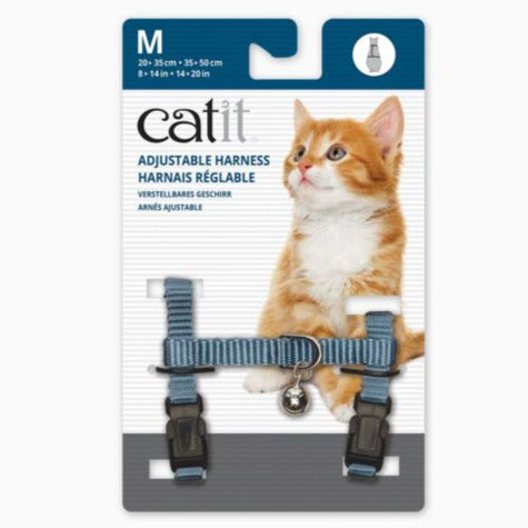 Catit Nylon Adjustable Cat Harness Medium - Blue