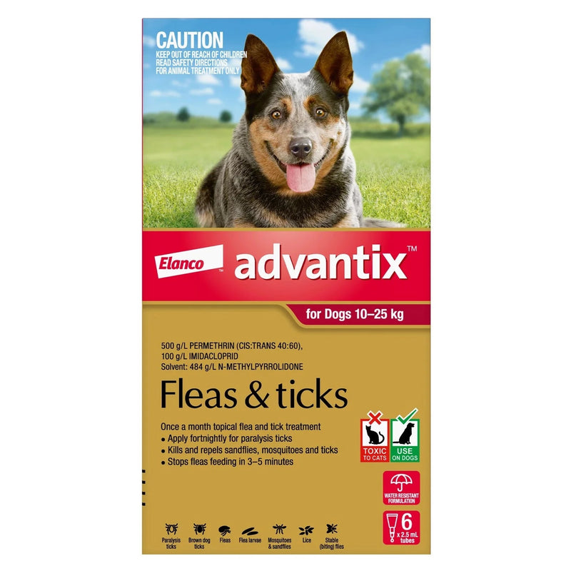 Advantix for Dogs 10-25KG Red