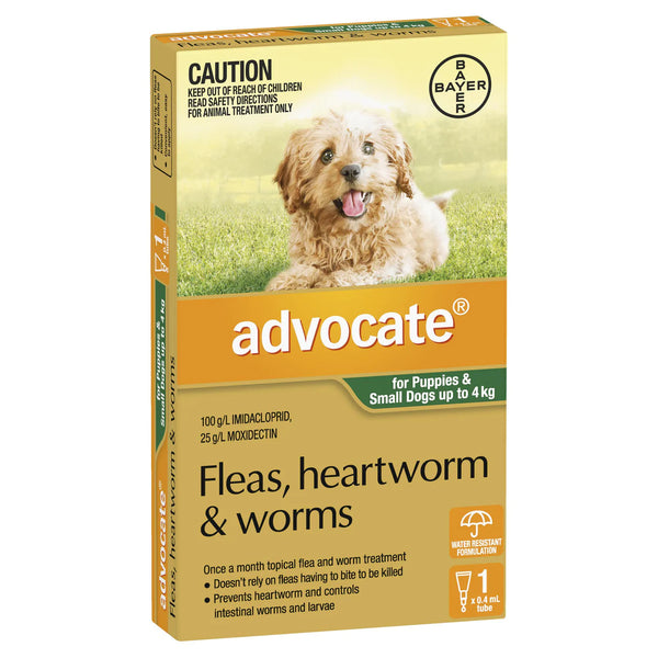 Advocate flea 2025 worm treatment dogs