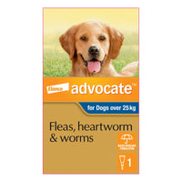 Advocate carton for dogs over 25kg with the blue flash, single pack
