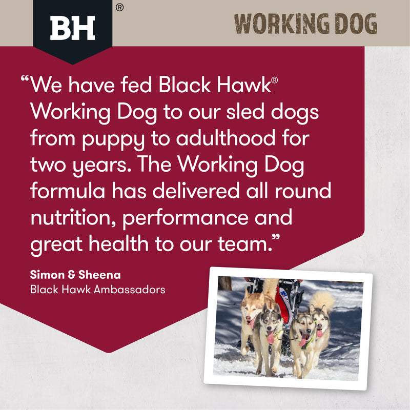 Black Hawk Dry Dog Food Adult Working Dog Lamb & Beef 06