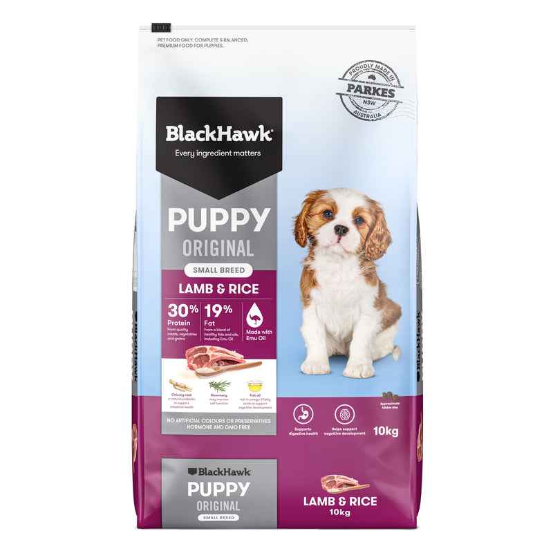 Black Hawk Dry Dog Food Original Puppy Small Breed Lamb & Rice 10kg