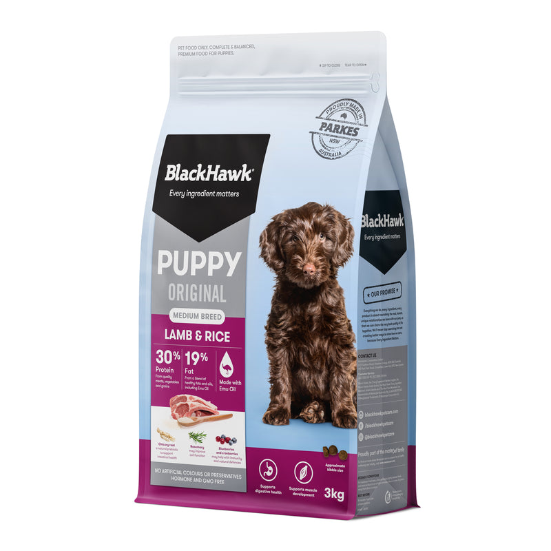 Black Hawk Dry Dog Food Original Puppy Medium Breed Lamb & Rice 02