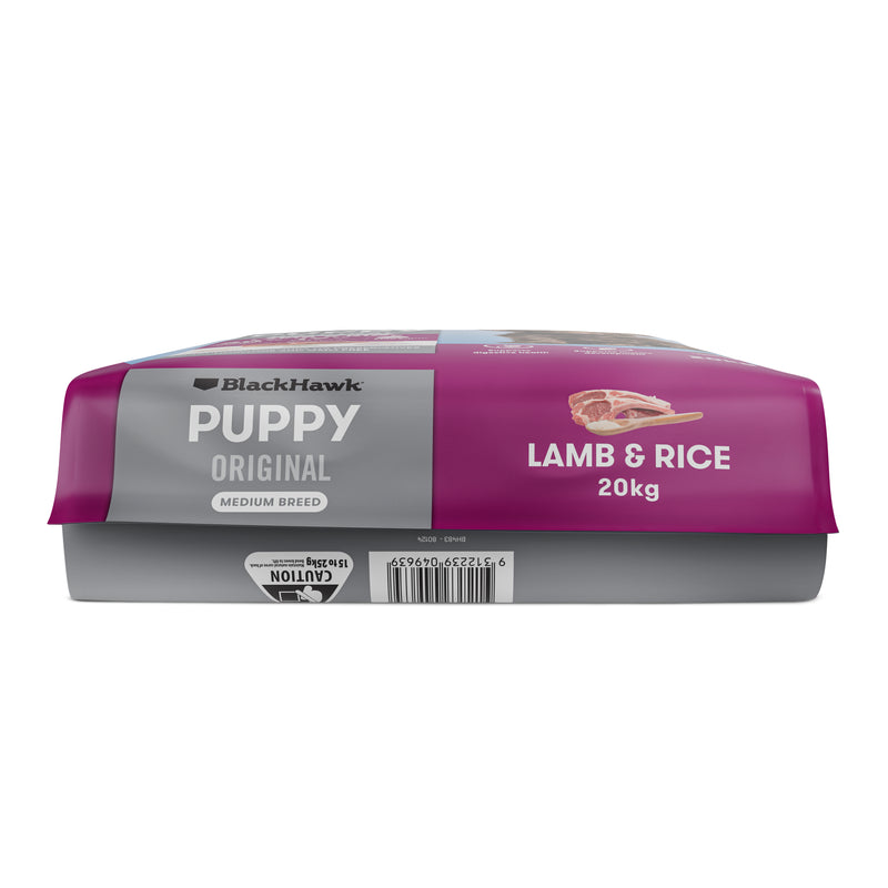 Black Hawk Dry Dog Food Original Puppy Medium Breed Lamb & Rice 09