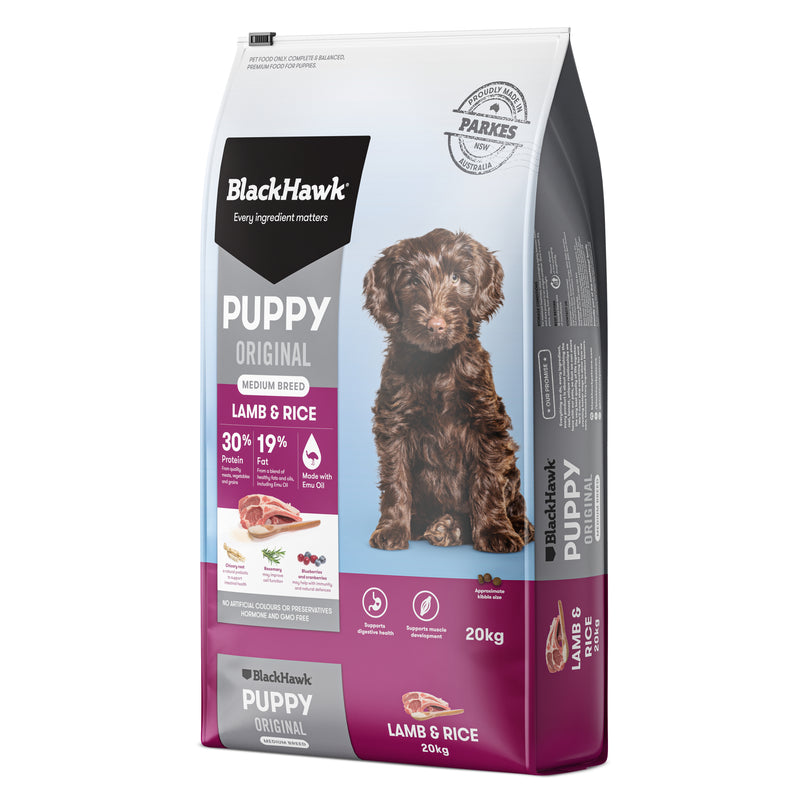 Black Hawk Dry Dog Food Original Puppy Medium Breed Lamb & Rice 07