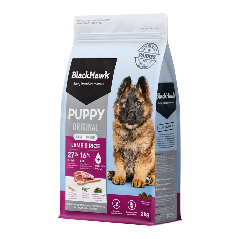Black Hawk Dry Dog Food Original Puppy Large Breed Lamb & Rice 02