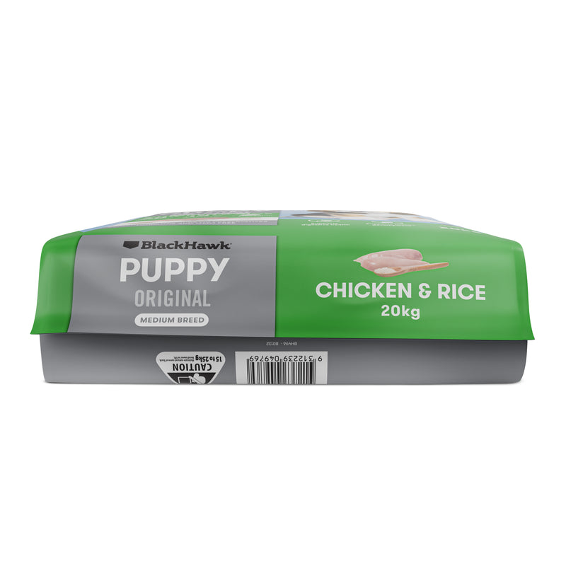 Black Hawk Dry Dog Food Original Puppy Medium Breed Chicken & Rice 10