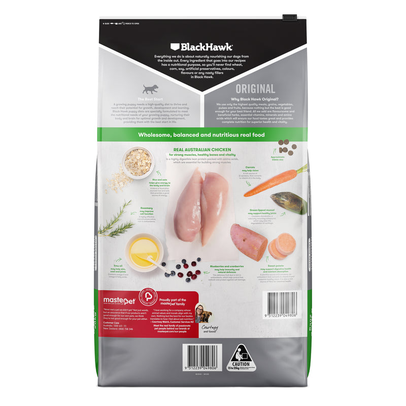 Black Hawk Dry Dog Food Original Puppy Large Breed Chicken & Rice 07