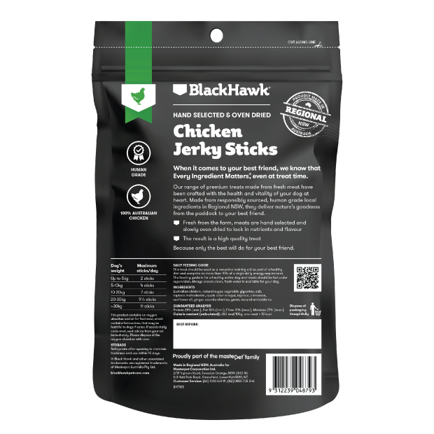 Black Hawk Dog Treats Chicken Jerky Sticks 01
