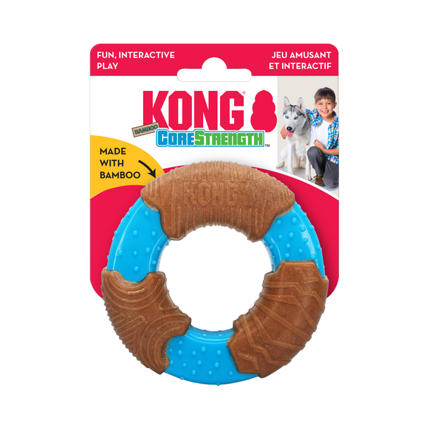 KONG Dog Toys CoreStrength Bamboo Ring Large