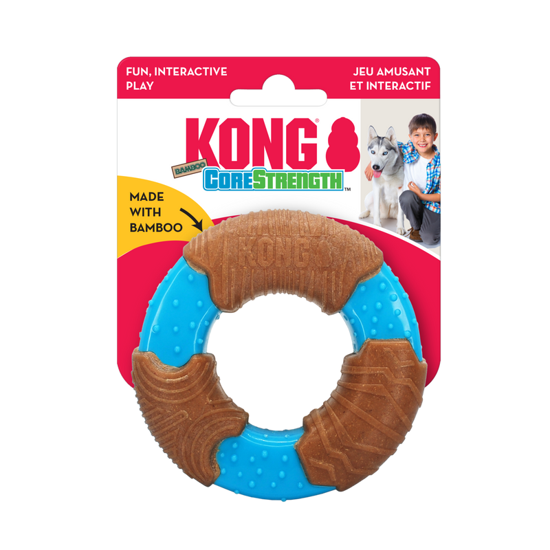 KONG Dog Toys CoreStrength Bamboo Ring Large