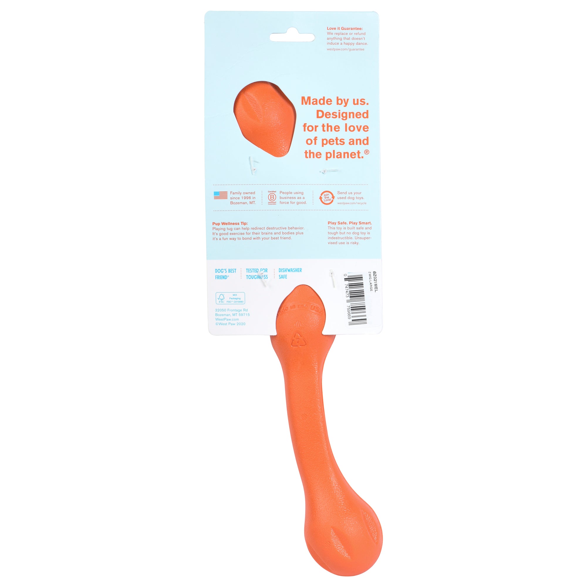 West Paw Zwig Tug & Fetch Stick Dog Toys