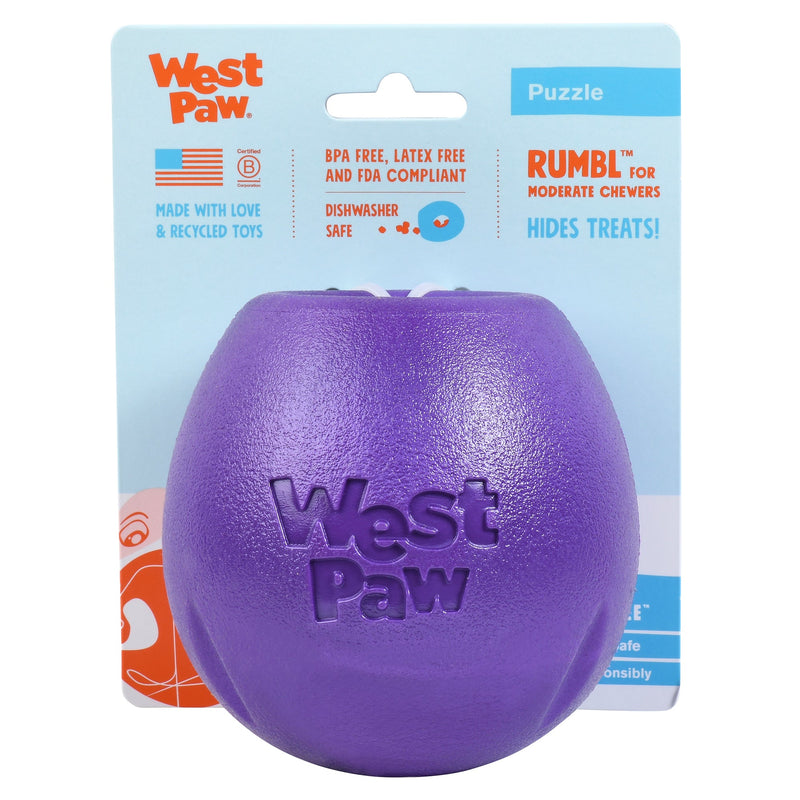 West Paw Rumbl Dog Toys Purple 01