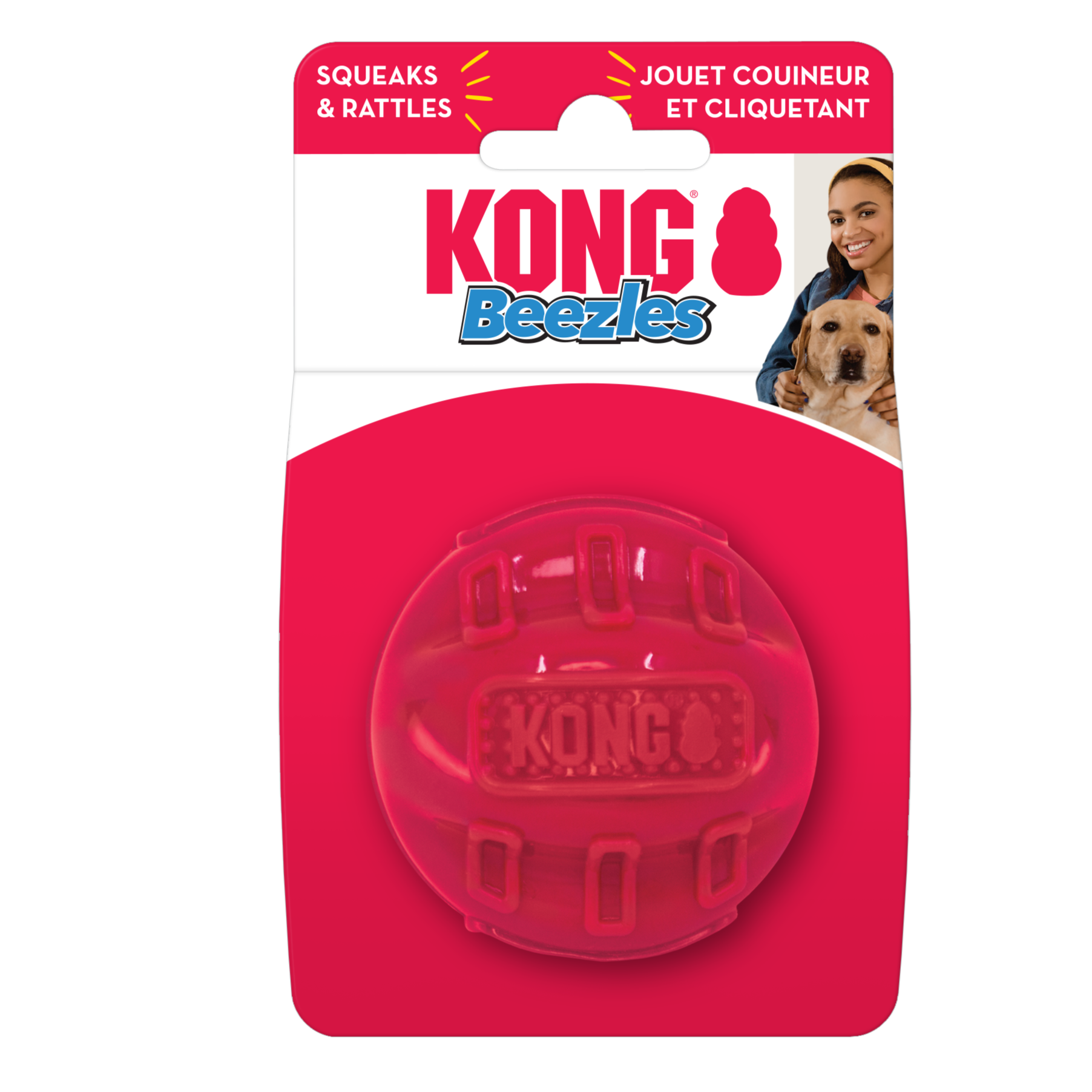 KONG Dog Toys Beezles Ball Assorted Medium