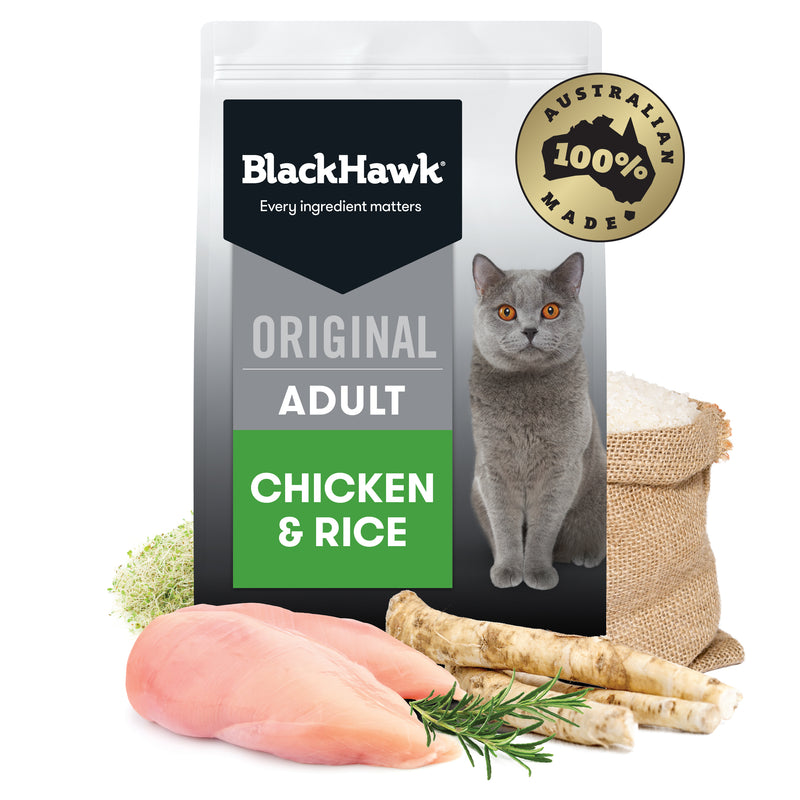 Black Hawk Dry Cat Food Original Adult Chicken & Rice 01