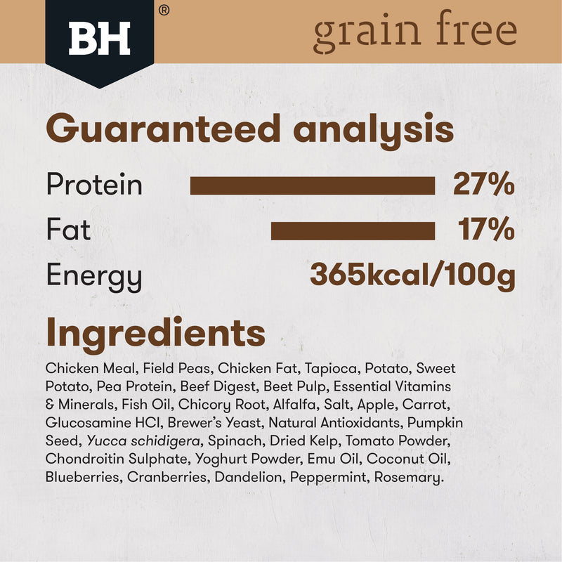 Black Hawk Dry Dog Food Grain Free Adult Large Breed Chicken 09