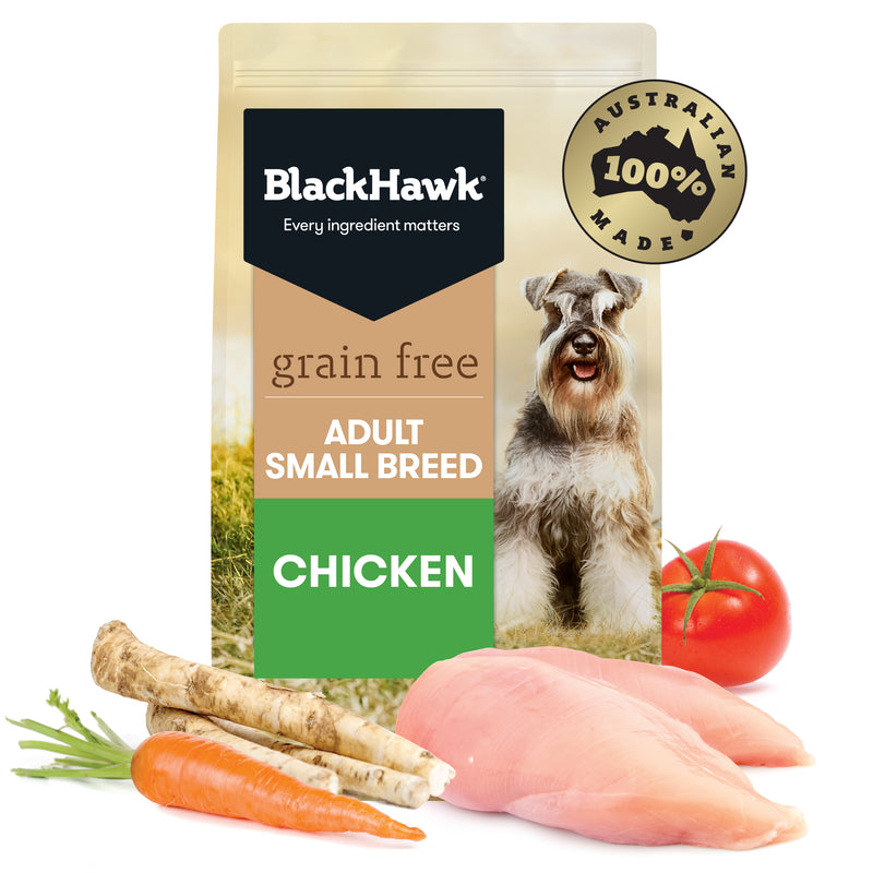Black Hawk Dry Dog Food Grain Free Adult Small Breed Chicken 01