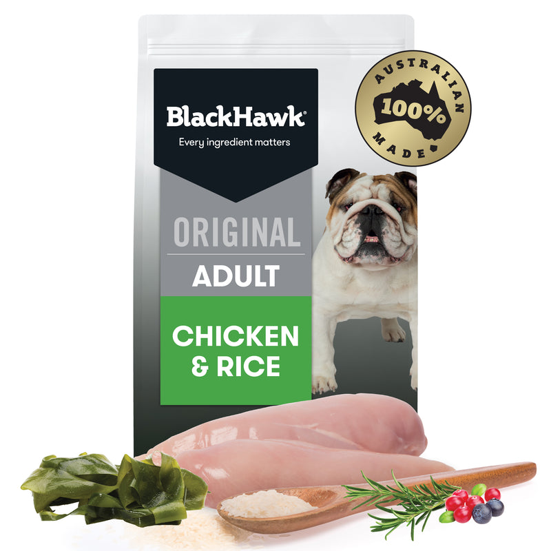 Black Hawk Dry Dog Food Original Adult Chicken & Rice 01