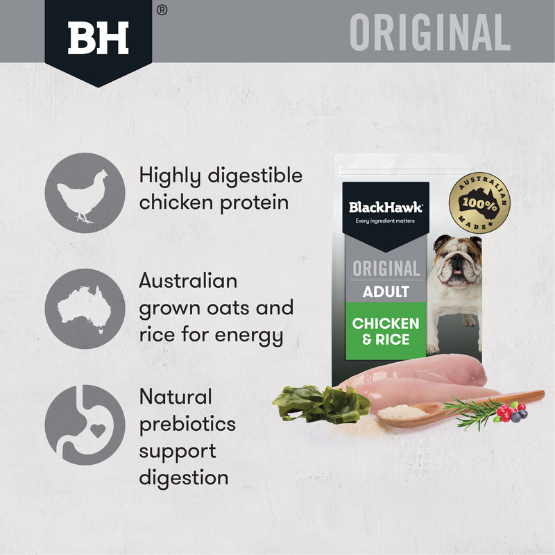 Black Hawk Dry Dog Food Original Adult Chicken & Rice 02