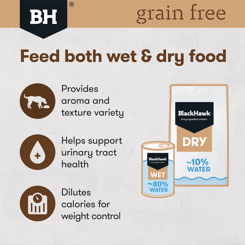 Black Hawk Wet Dog Food Tin Grain Free Beef 04