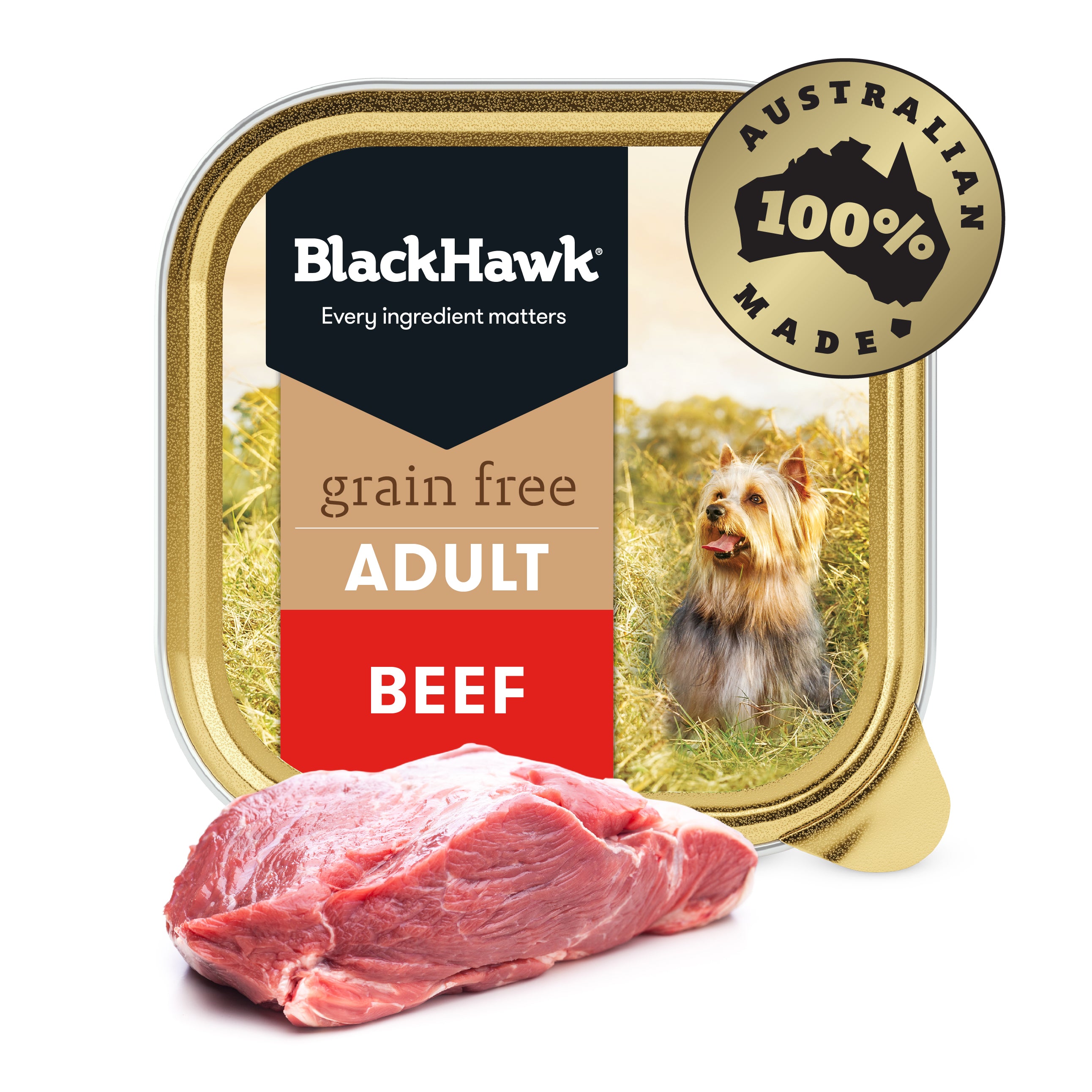 Black Hawk Wet Dog Food Tray Grain Free Beef 02