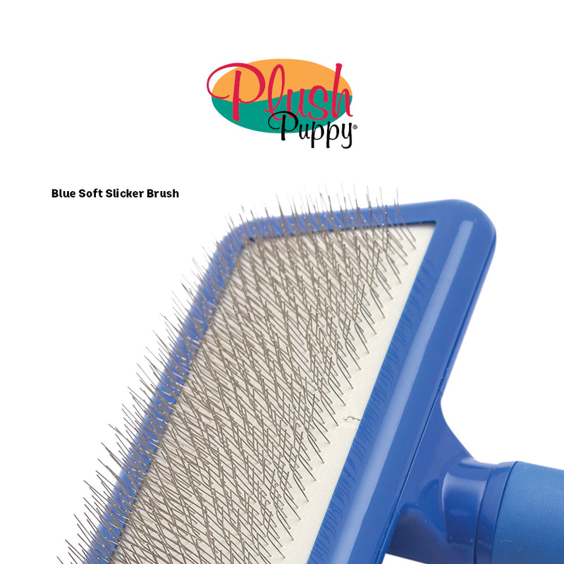 Plush Puppy Soft Slicker Brush Pro Grooming Brush
