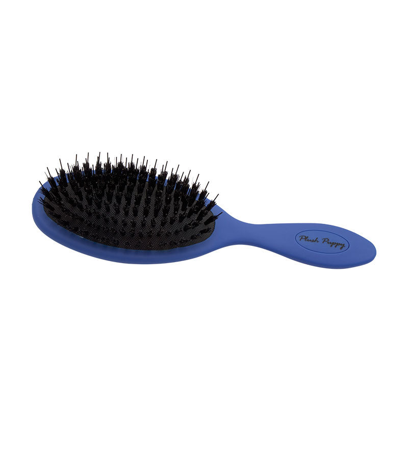 Plush Puppy Blue Anti-Static Porcupine Brush – front view