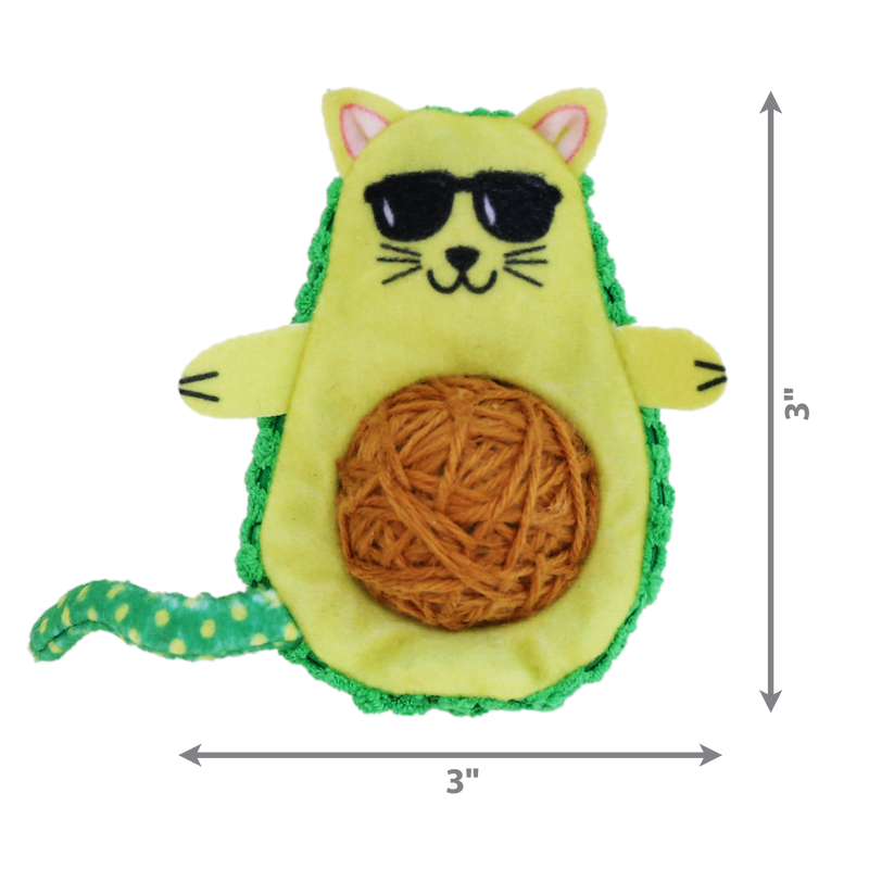 KONG Cat Toys Wrangler AvoCATo 03