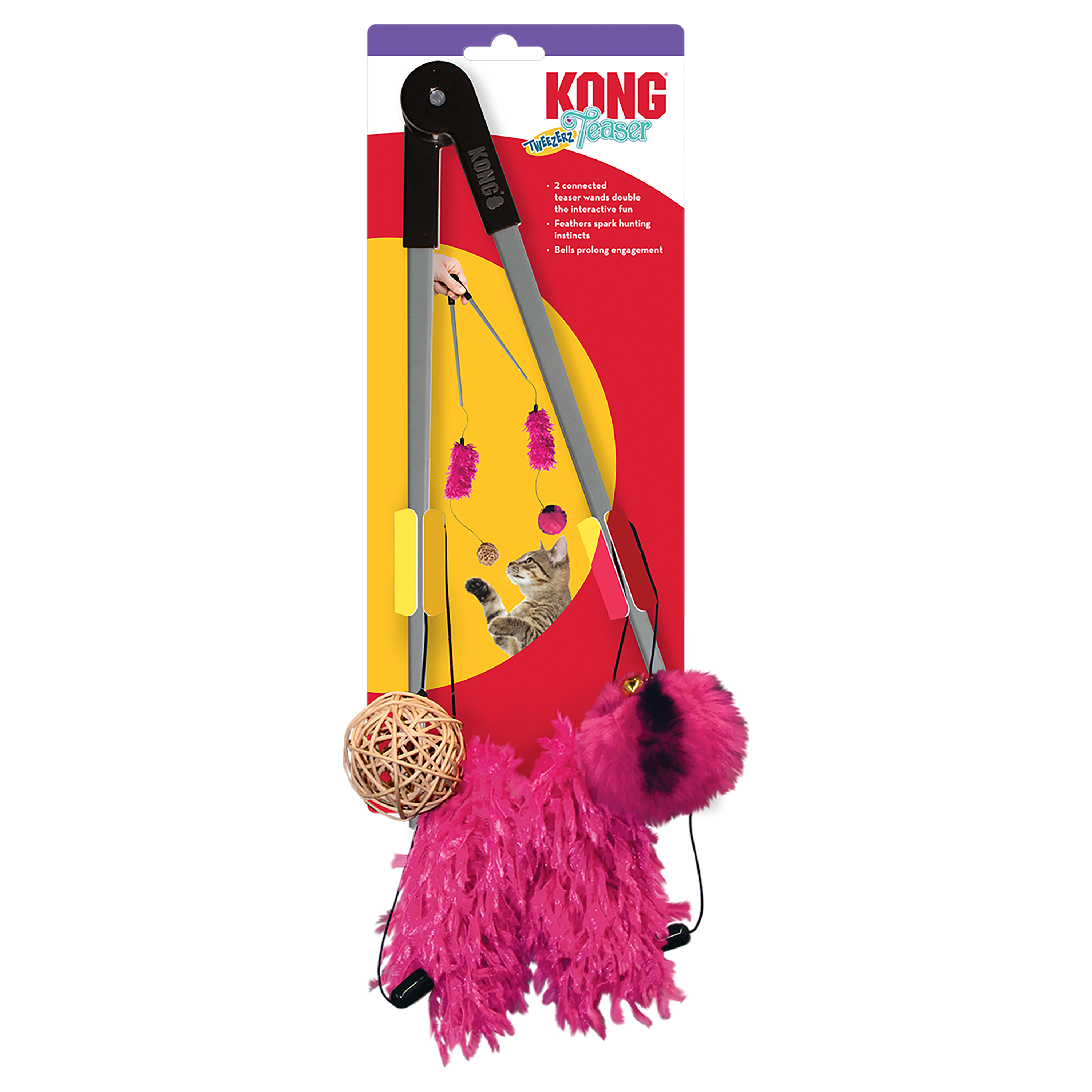 KONG Cat Toys Teaser Tweezerz Assorted 01