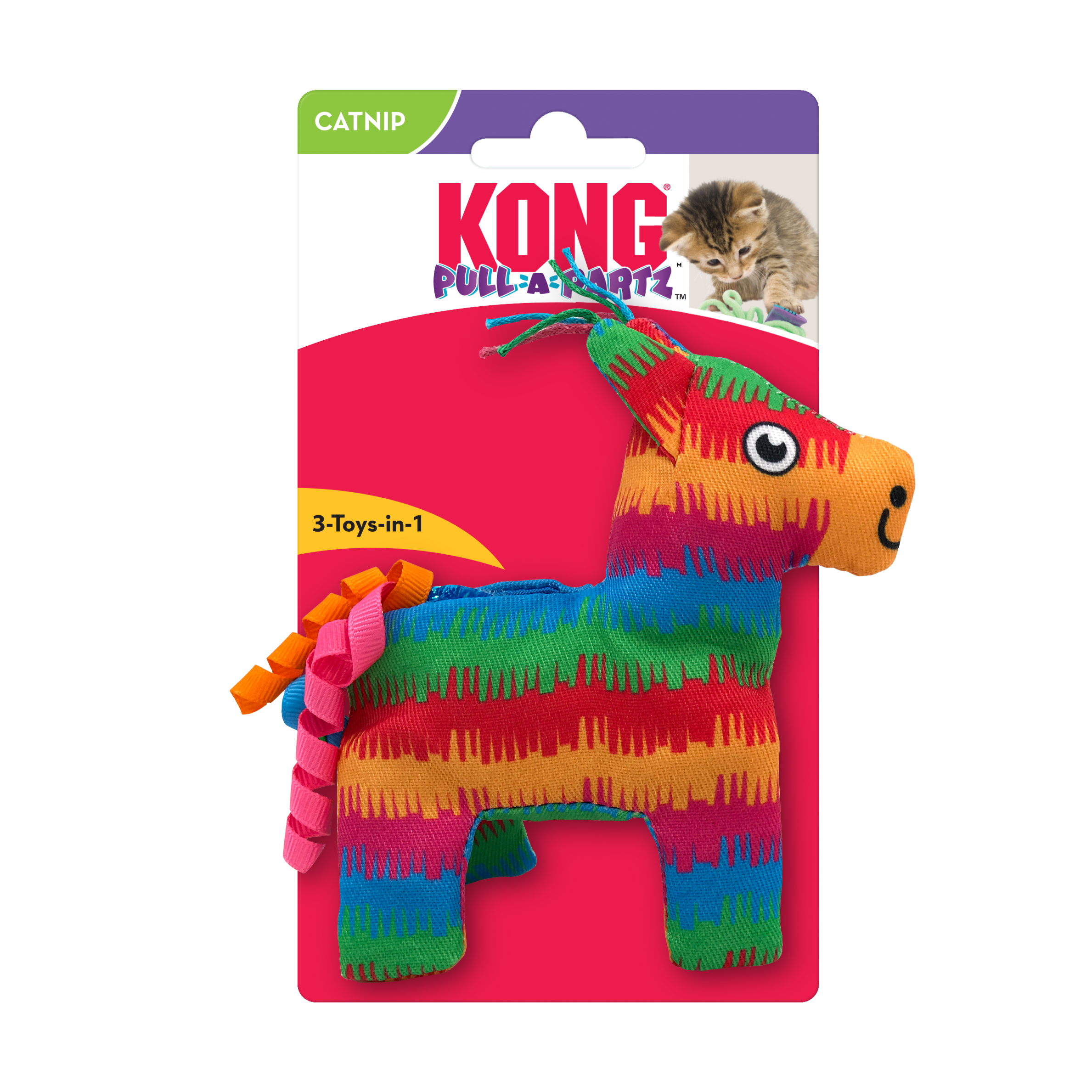 KONG Cat Toys Pull-A-Partz Pinata 01