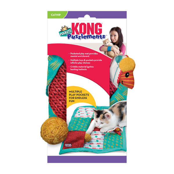 KONG Cat Toys Puzzlements Pockets 01