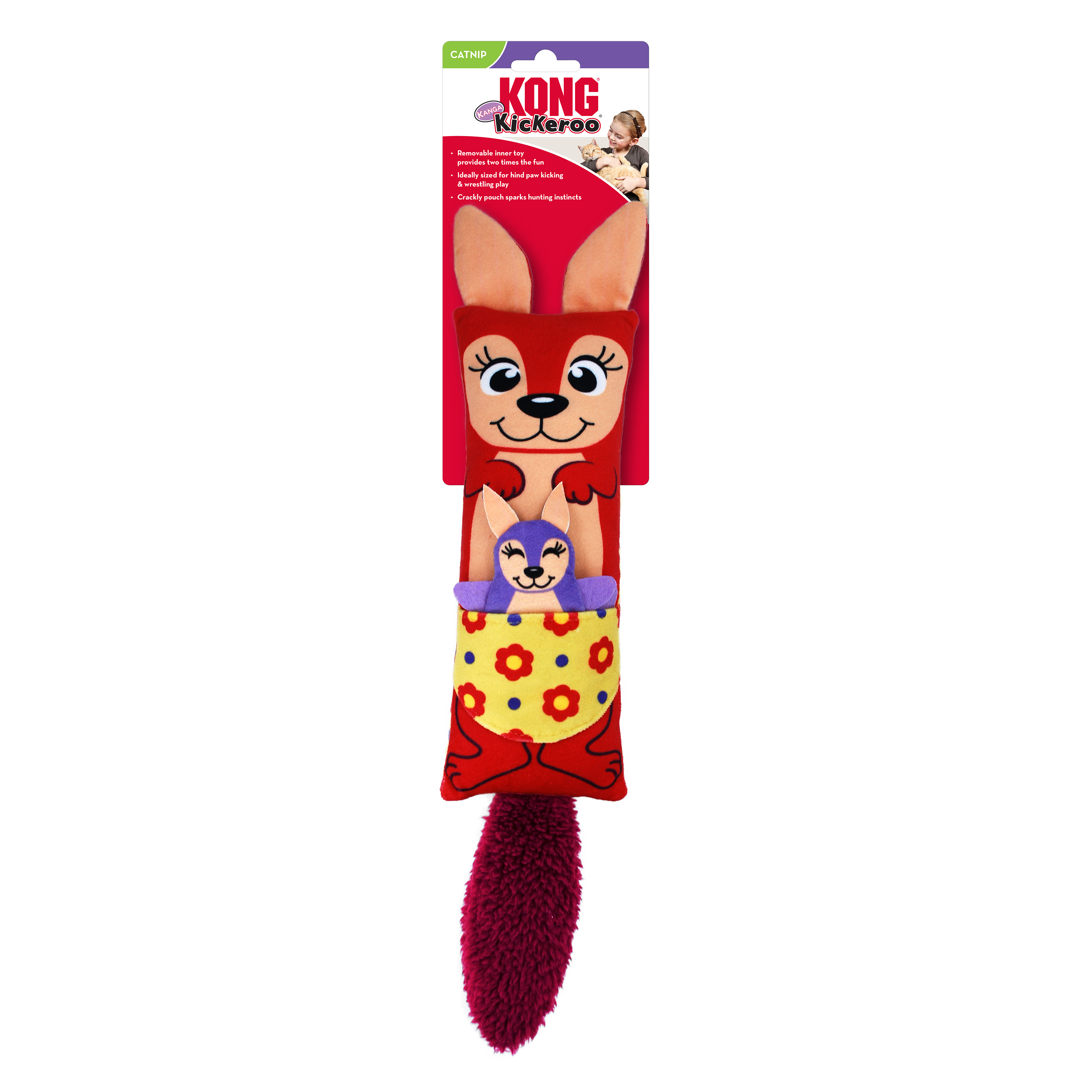 KONG Cat Toys Kickeroo Kanga | PeekAPaw