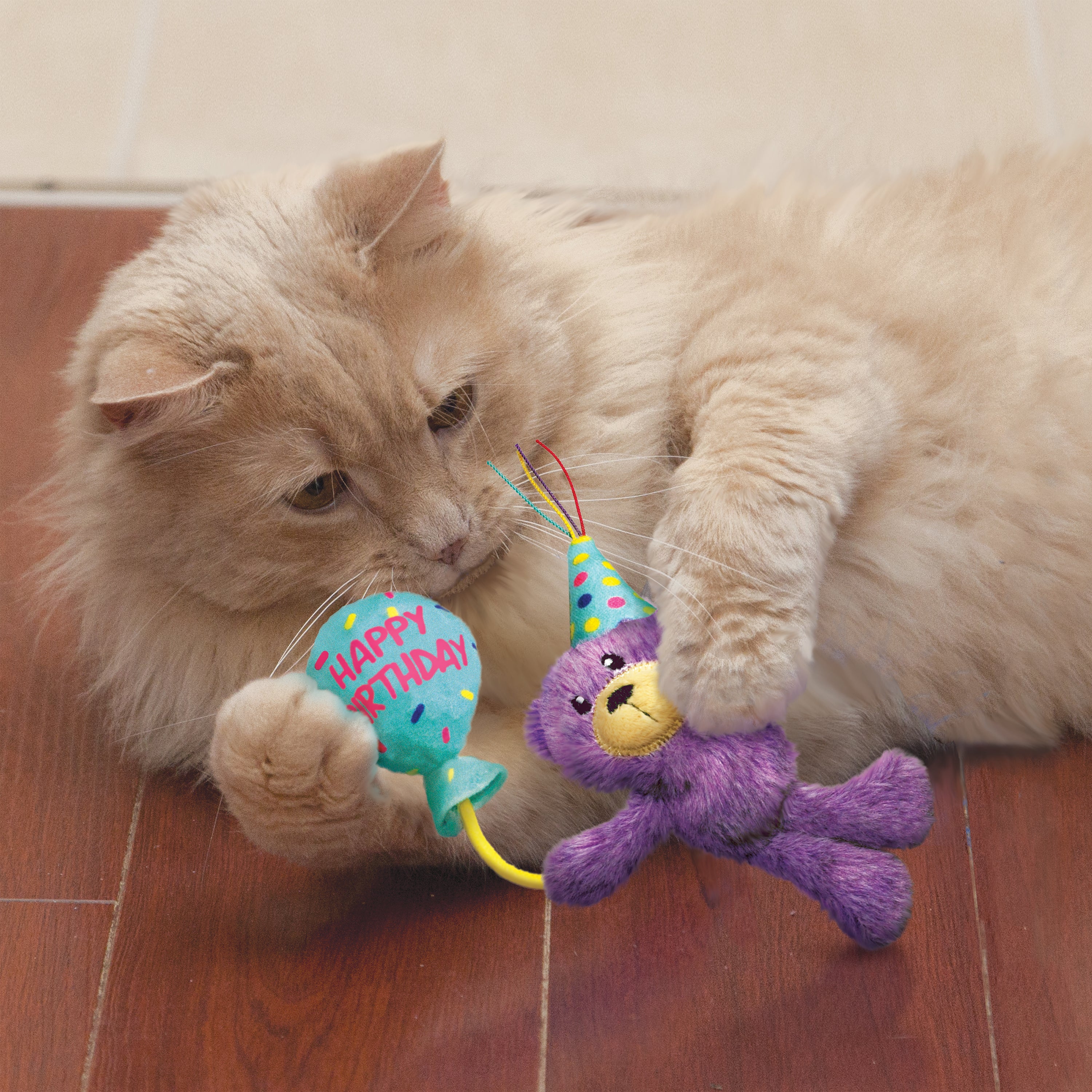 KONG Cat Toys Occasions Birthday Teddy 04