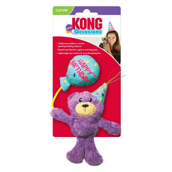 KONG Cat Toys Occasions Birthday Teddy 01