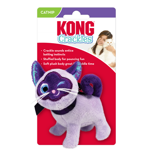 KONG Cat Toys Crackles Winkz Purple