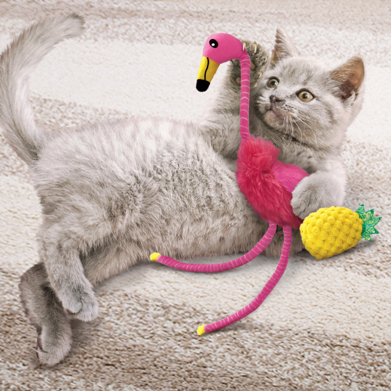 KONG Cat Toys Tropics Flamingo & Pineapple 04