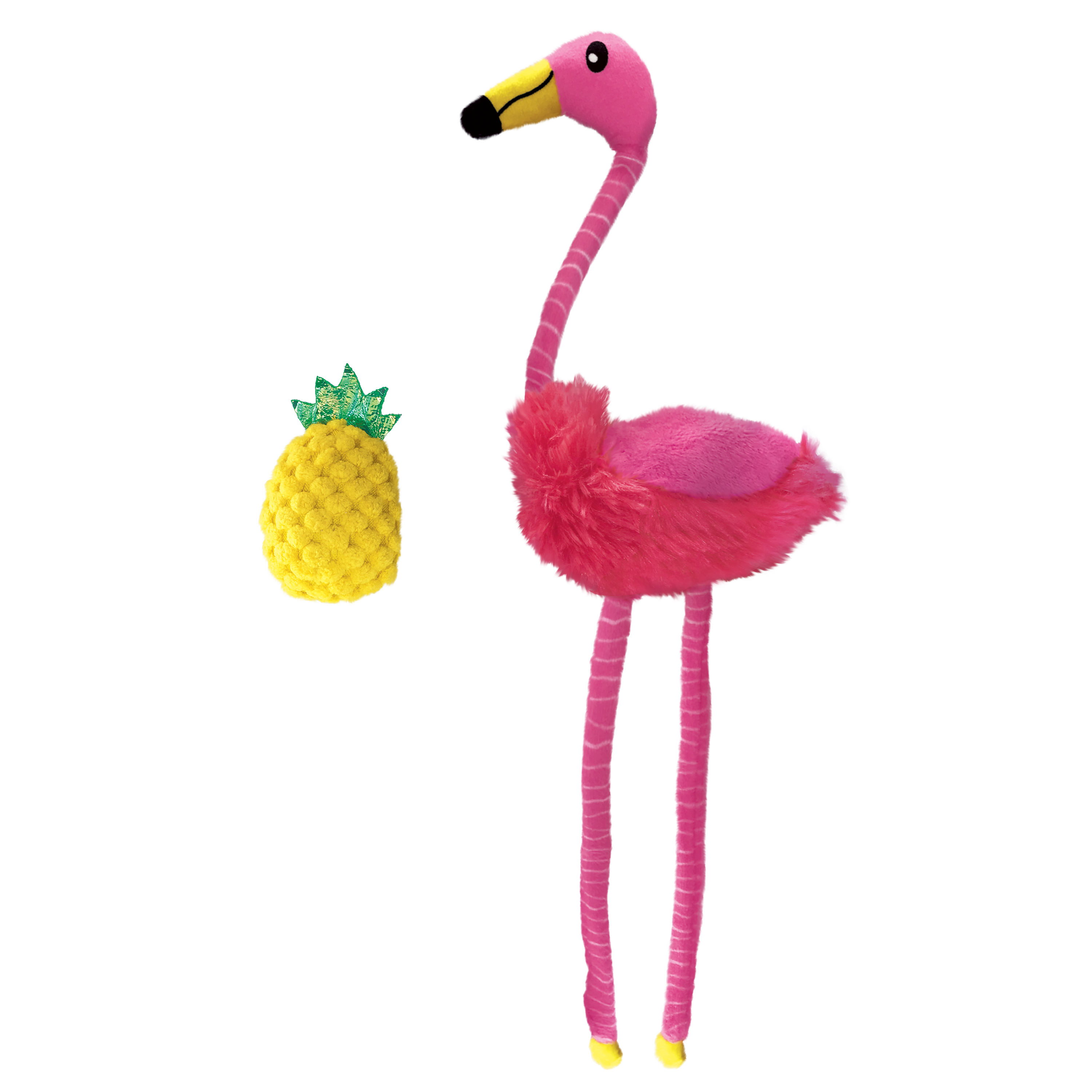 KONG Cat Toys Tropics Flamingo & Pineapple 02