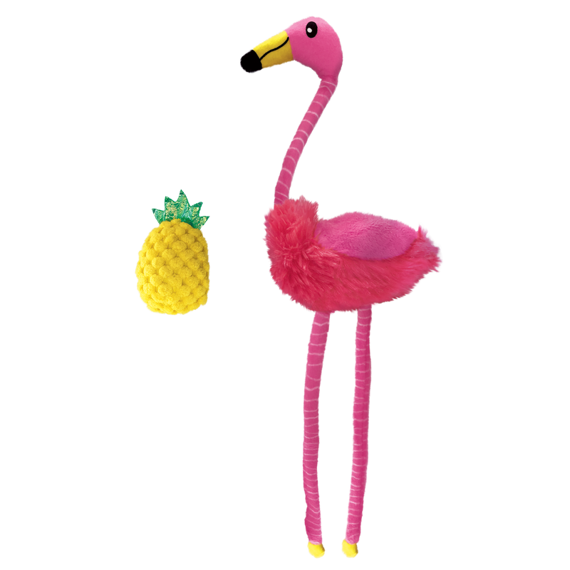 KONG Cat Toys Tropics Flamingo & Pineapple 02