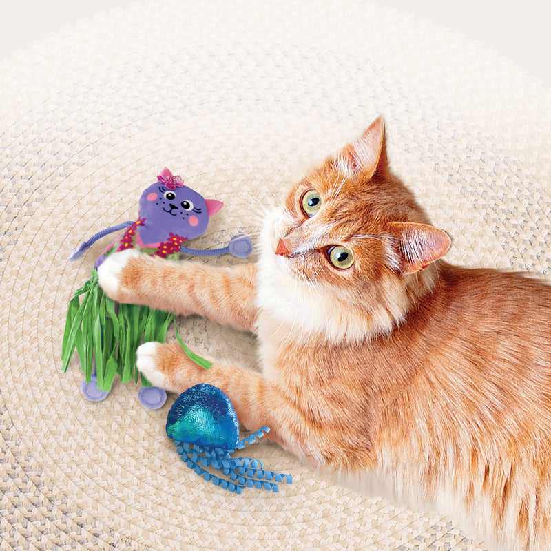 KONG Cat Toys Tropics Hula Cat & Jellyfish 04