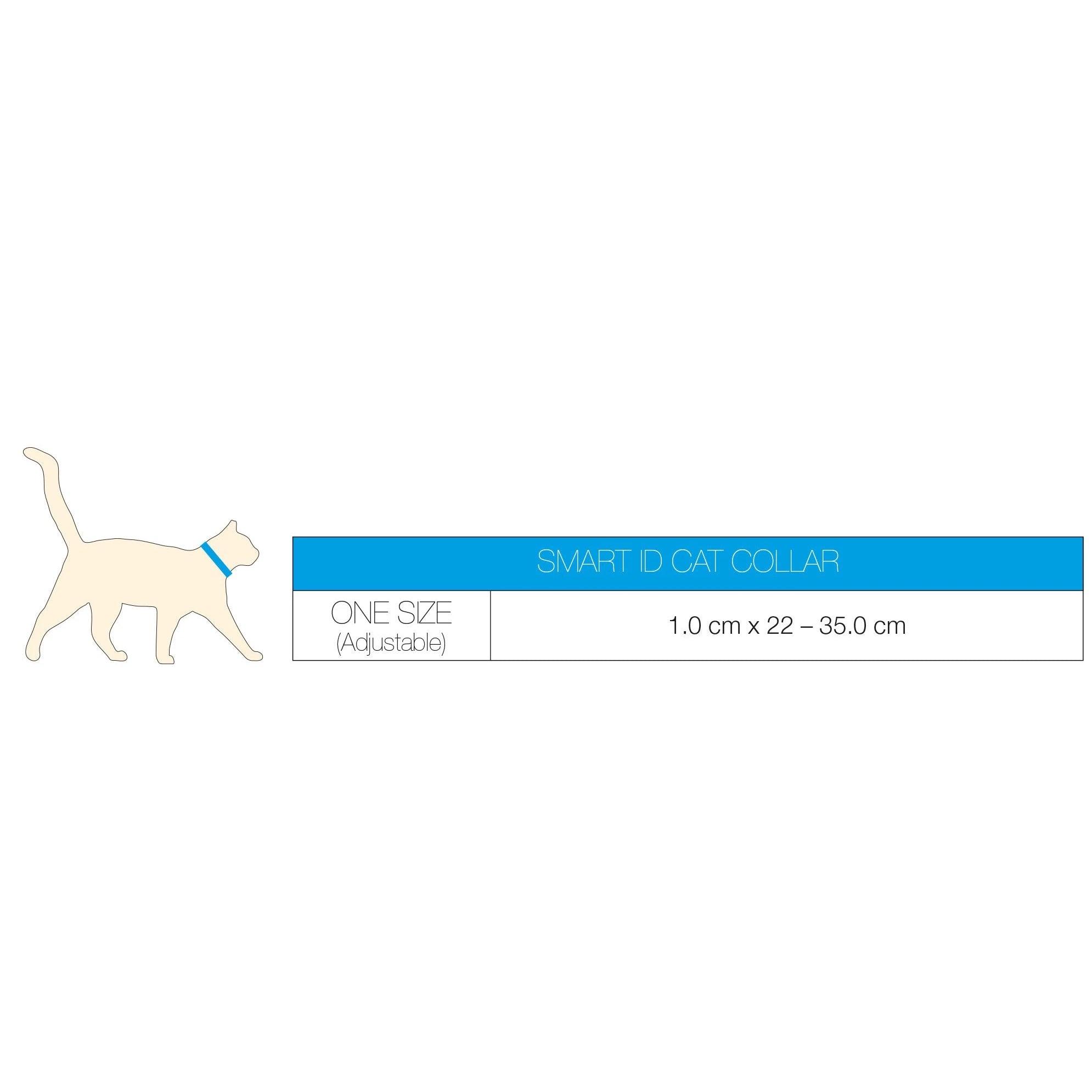 Max & Molly Smart Id Cat Collar - Blue Ocean by PeekAPaw
